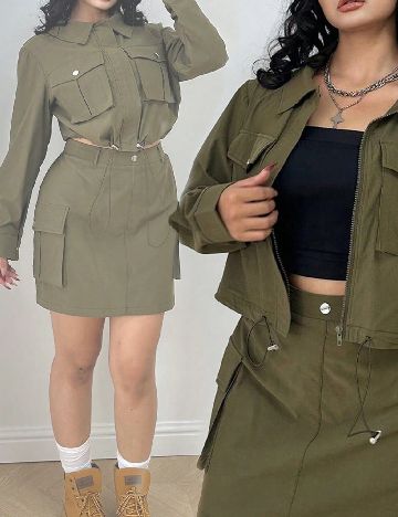 Compleu SHEIN CURVE, kaki