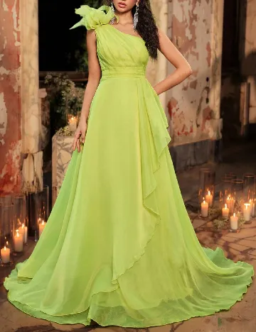 Rochie lunga SHEIN, verde Verde