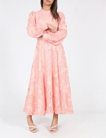Rochie lunga Anewsta, roz