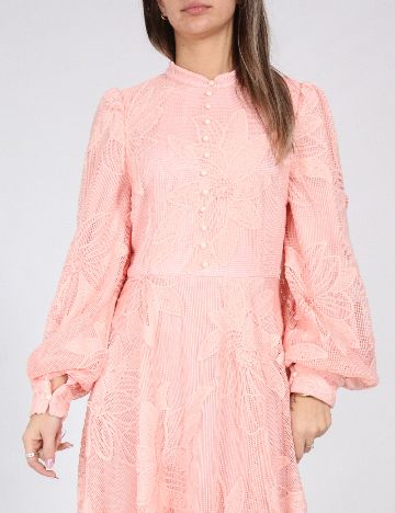 Rochie lunga Anewsta, roz