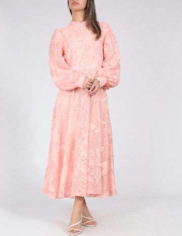 Rochie lunga Anewsta, roz