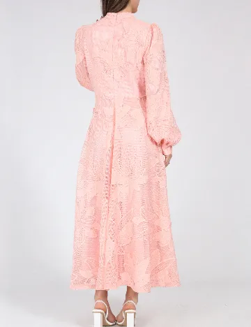 Rochie lunga Anewsta, roz Roz