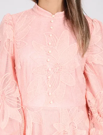 Rochie lunga Anewsta, roz Roz