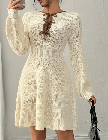 Rochie scurta SHEIN, crem Crem