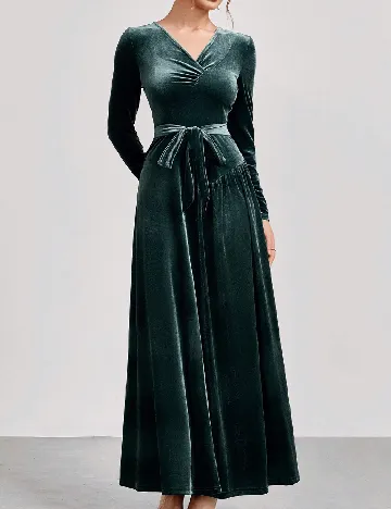 Rochie lunga SHEIN, verde Verde