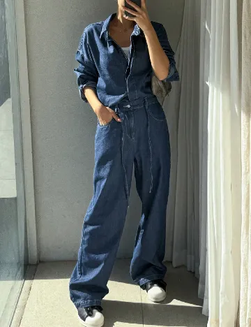 Compleu Dazy, bleumarin Albastru