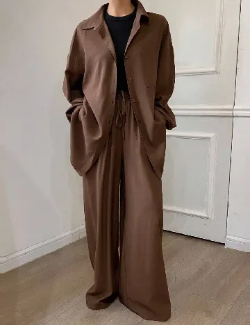 Compleu SHEIN, maro Maro