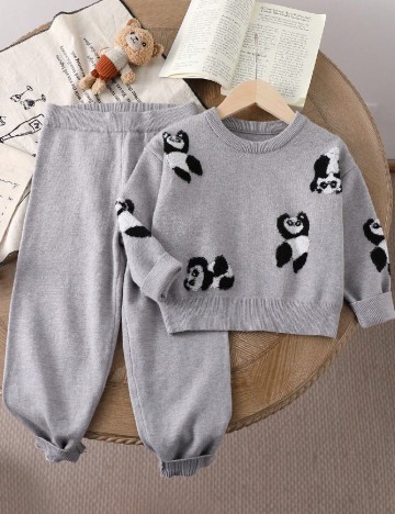 Compleu Shein Kids, gri