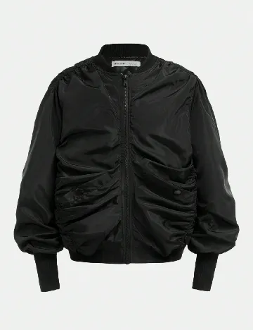 Geaca Shein Kids, negru Negru