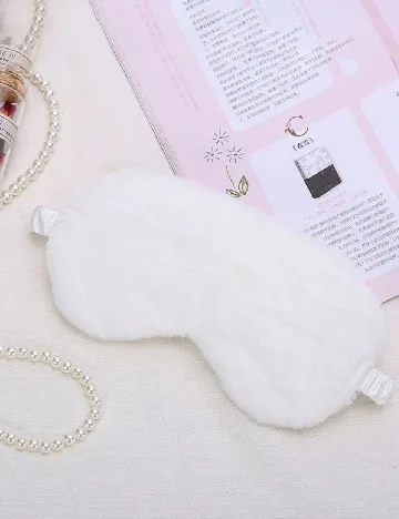 Set masca de ochi 2 bucati SHEIN, alb/gri Alb