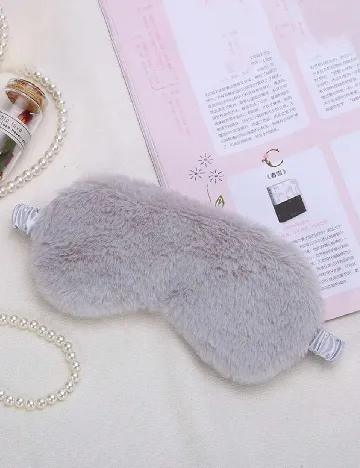 Set masca de ochi 2 bucati SHEIN, alb/gri Alb