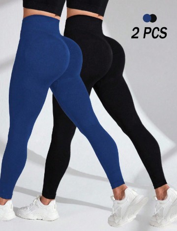 Set colanti 2 bucati SHEIN, negru/albastru