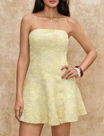 Rochie scurta SHEIN, galben Galben