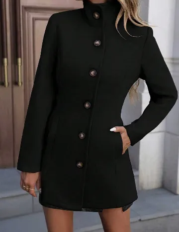 Palton SHEIN, negru Negru