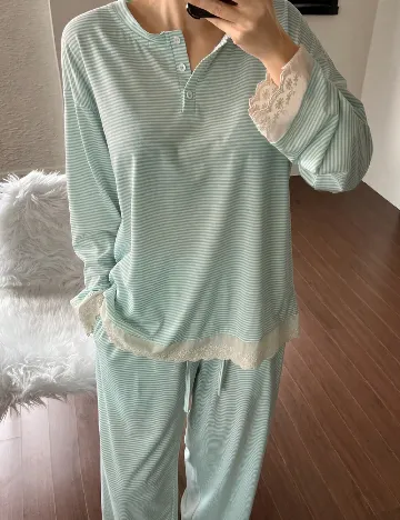 Pijama Dazy, albastru Albastru