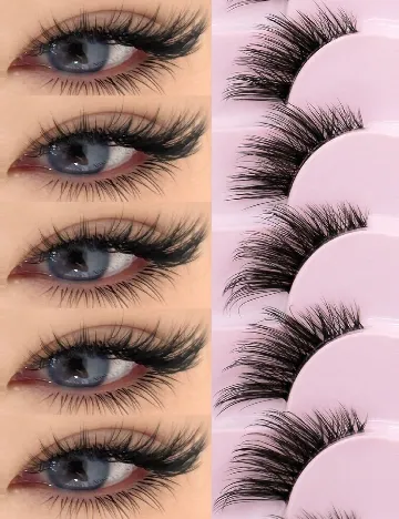 Gene false 10 perechi SHEIN, negru Negru