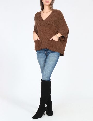 Bluza Oversize Zara, maro