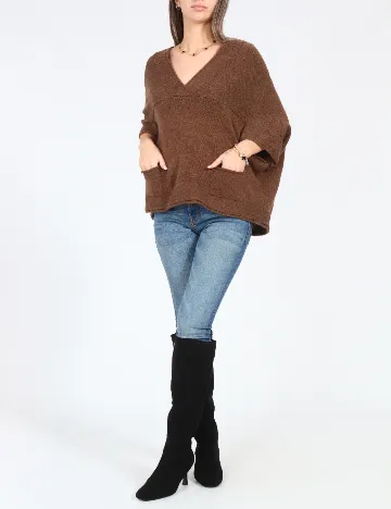 Bluza Oversize Zara, maro Maro