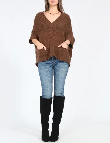 Bluza Oversize Zara, maro Maro