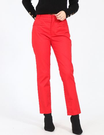 Pantaloni Zara, rosu