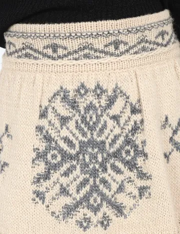 Fusta Zara, bej Crem