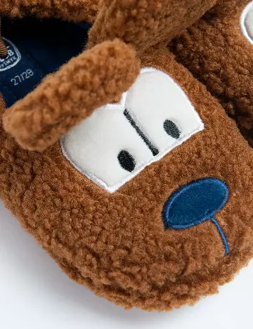 Papuci de Casa Cool Club, maro Maro