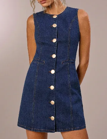 Rochie scurta SHEIN, bleumarin Albastru