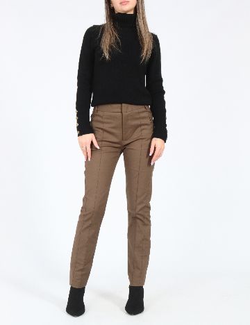 Pantaloni Zara, maro