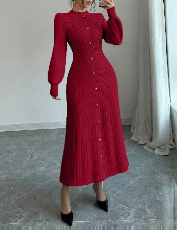 Rochie medie SHEIN, rosu