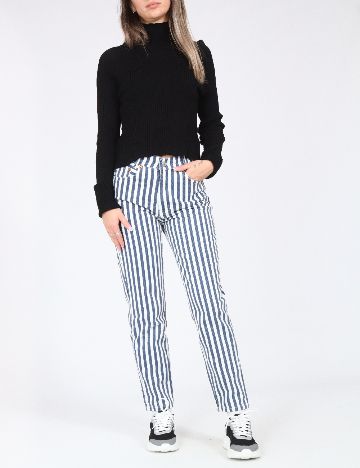 Blugi Zara, alb/albastru