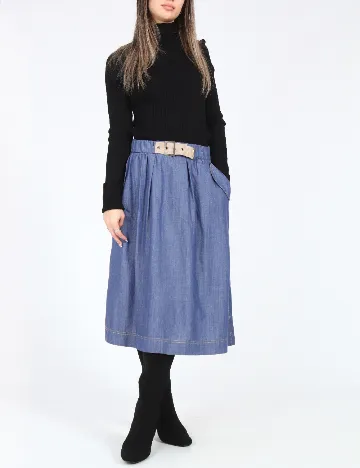 Fusta Zara, albastru Albastru