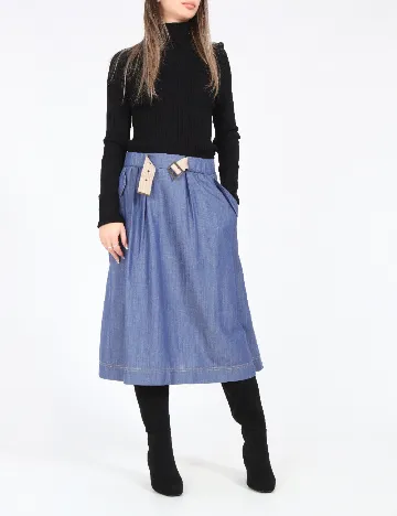 Fusta Zara, albastru Albastru