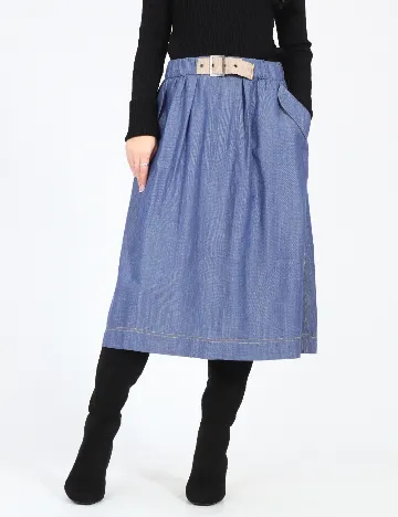 Fusta Zara, albastru Albastru