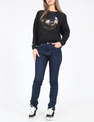 Blugi Bershka, bleumarin Albastru