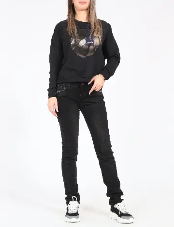 Blugi Zara, negru Negru