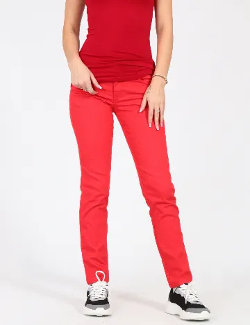 Blugi Zara, rosu Rosu