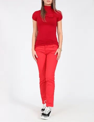 Blugi Zara, rosu Rosu