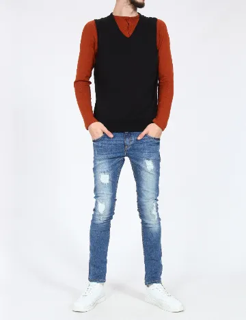 Blugi Zara, albastru Albastru