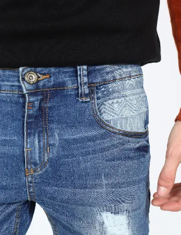 Blugi Zara, albastru Albastru