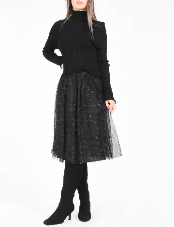 Fusta Zara, negru Negru