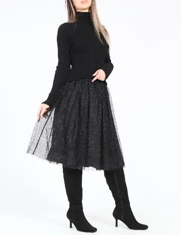 Fusta Zara, negru Negru