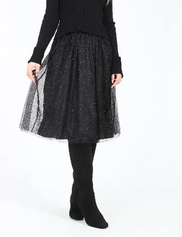 Fusta Zara, negru Negru