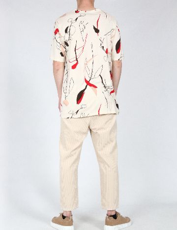 Pantaloni Zara, crem