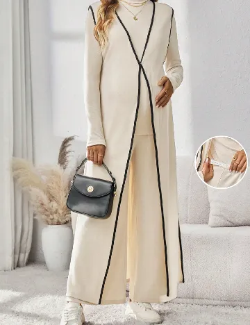 Compleu SHEIN Maternity, crem Crem