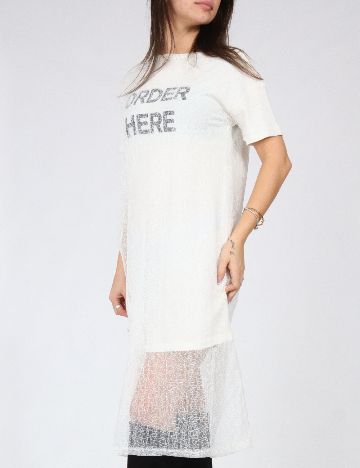 Rochie medie Zara, alb