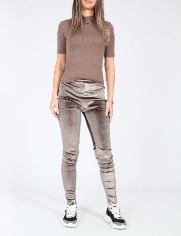 Pantaloni Zara, maro