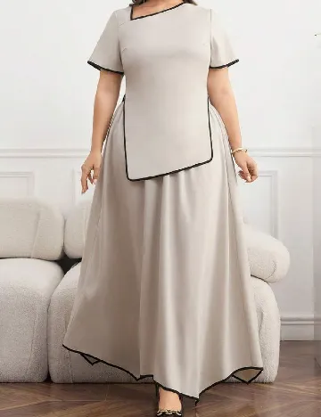 Compleu SHEIN CURVE, bej Crem