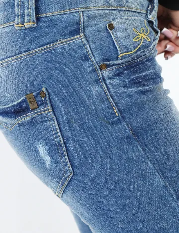 Blugi Pull&Bear, albastru Albastru