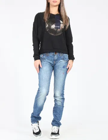 Blugi Zara, albastru Albastru