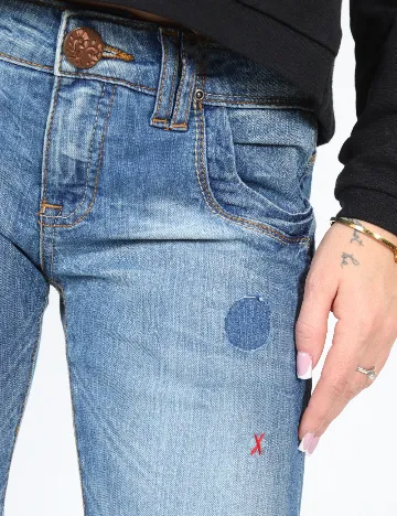 Blugi Zara, albastru Albastru